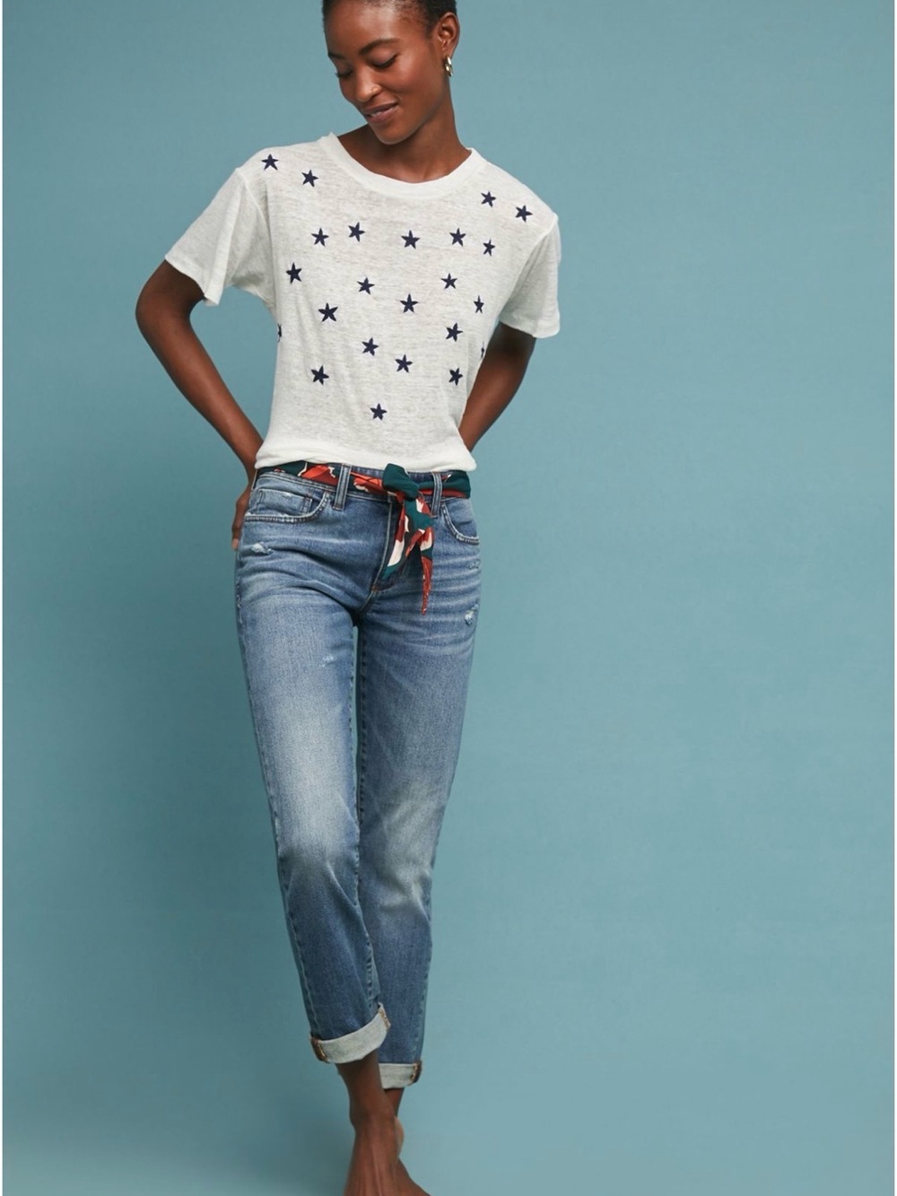 Anthropologie Pilcro Distressed Boyfriend Jeans